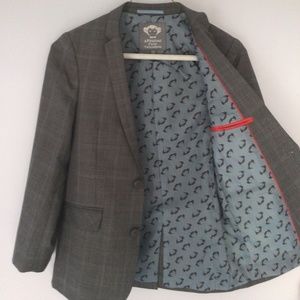 Appaman Boys size 10 - classic gray plaid suit